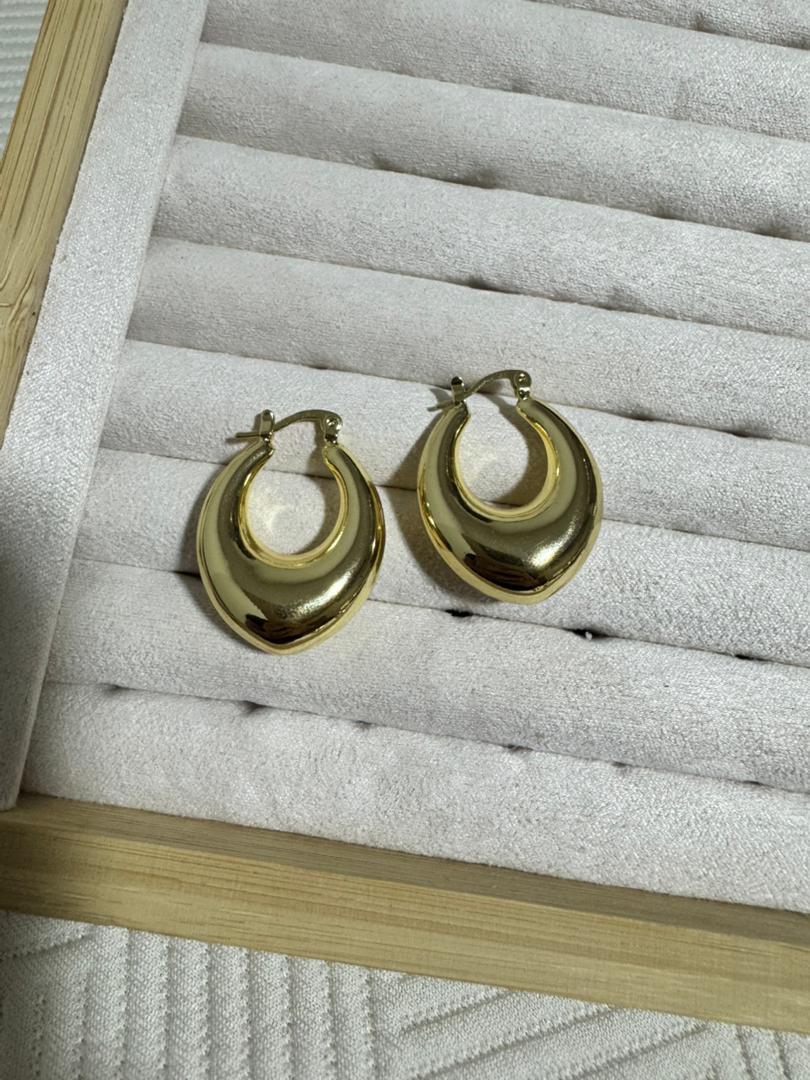 Argollas Chunky Doradas