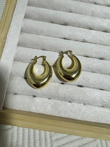 Argollas Chunky Doradas