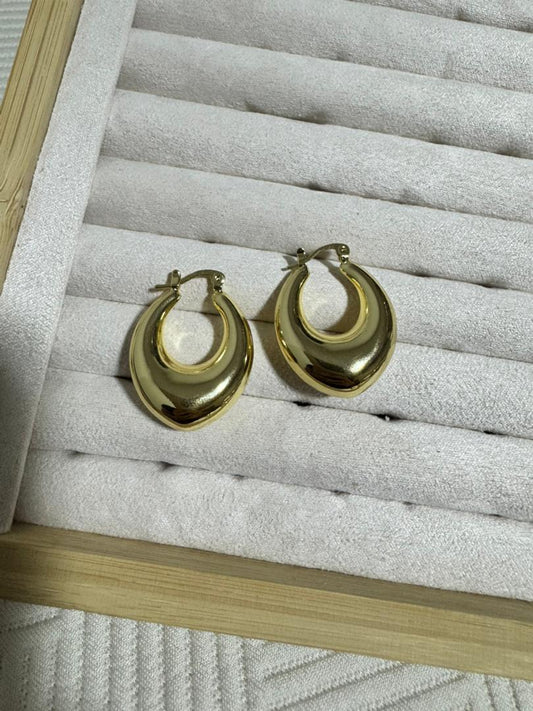 Argollas Chunky Doradas