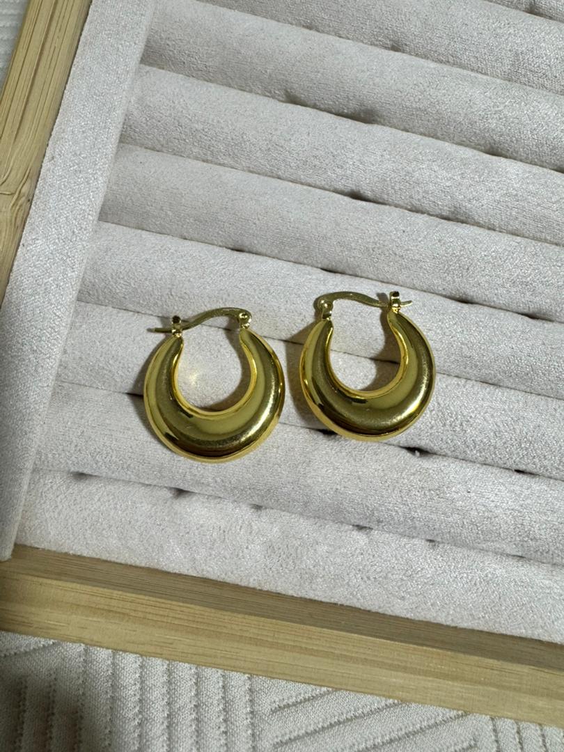 Argollas Chunky Doradas