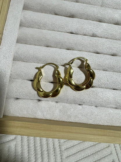 Argollas Chunky Doradas