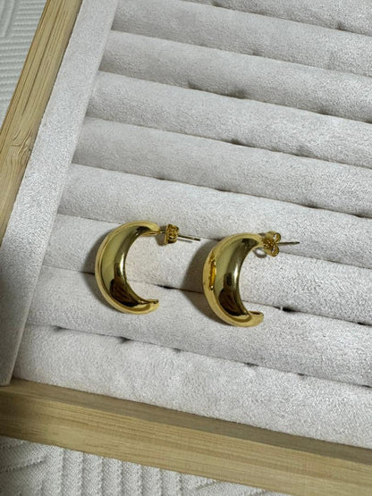 Argollas Chunky Doradas