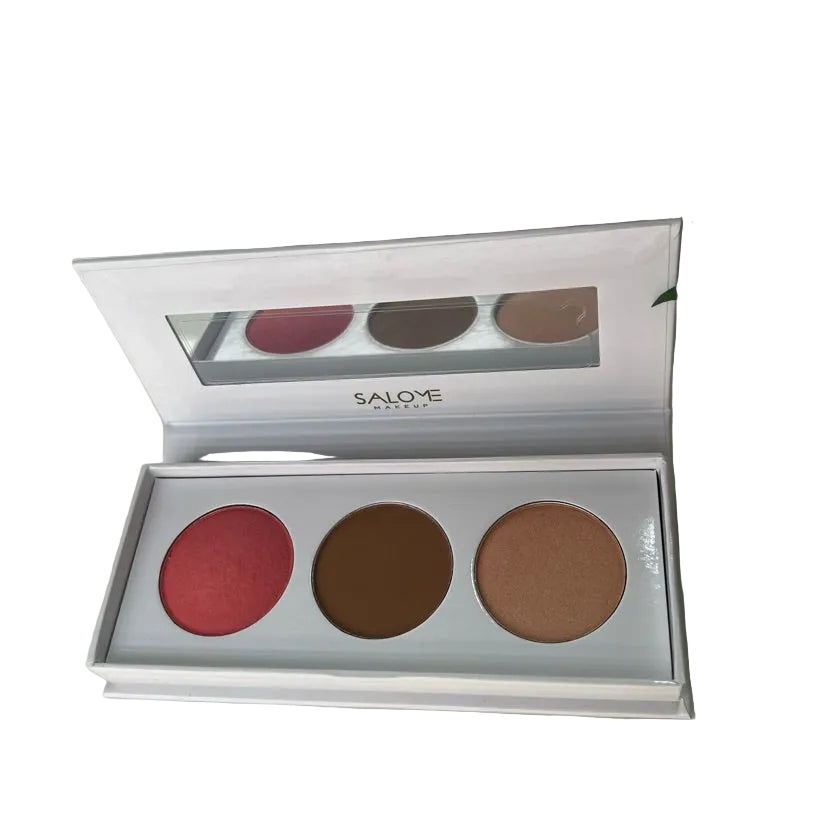 Trio Rubor en Crema, Contorno e Iluminador