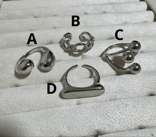 Anillo Chunky Plateado